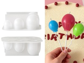Molde silicona 6 globos